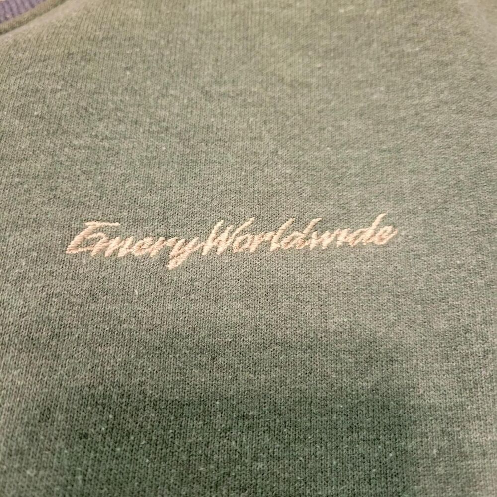 Jerzees Vintage 90s Emery Worldwide Embroidered Crewneck Sweatshirt Aviation - Picture 4 of 7